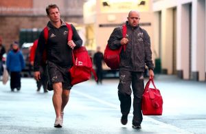 Forwards Coach Jerry Flannery and Defence Coach JP Ferreira arrive