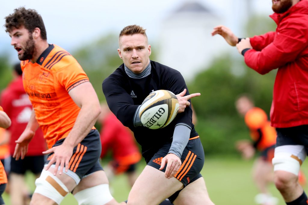 Rory Scannell at training in UL