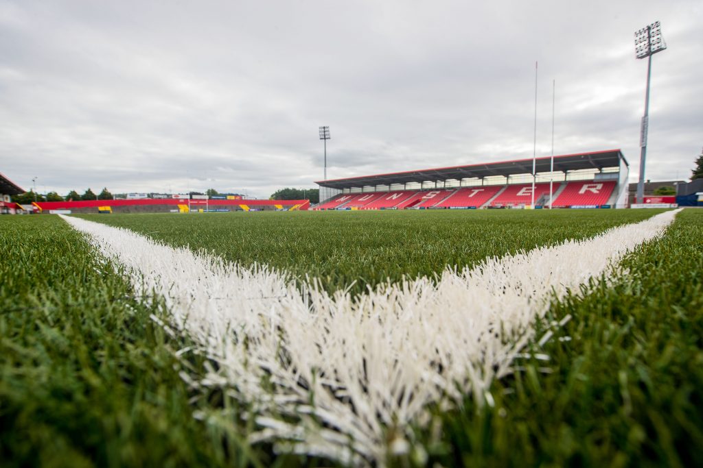 Munster play their first competitive game on the new artificial surface at Irish Independent Park on Friday night.