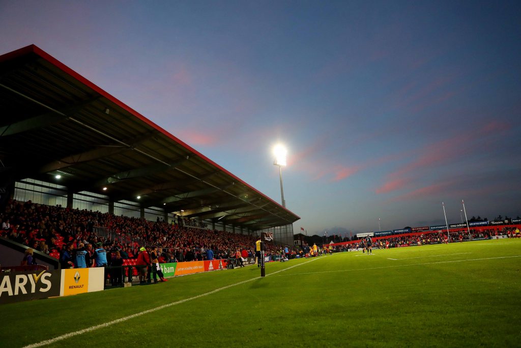 Munster host Ospreys under the lights at Irish Independent Park on Friday.