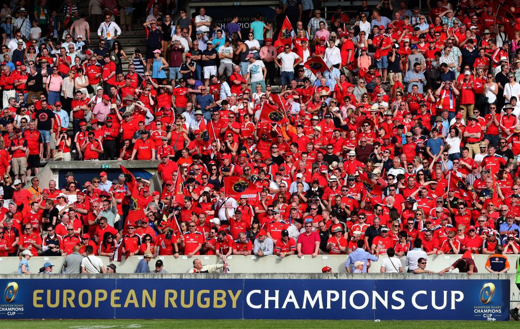 Munster fans travelled in huge numbers to last years Champions Cup semi-final in France.