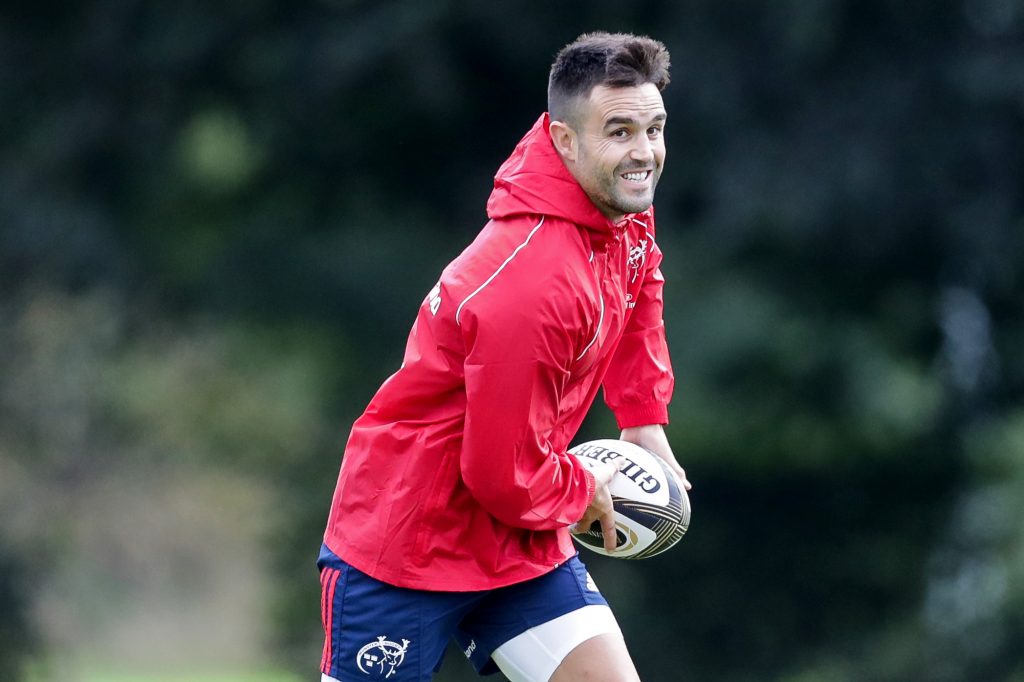 Conor Murray in action at Munster training