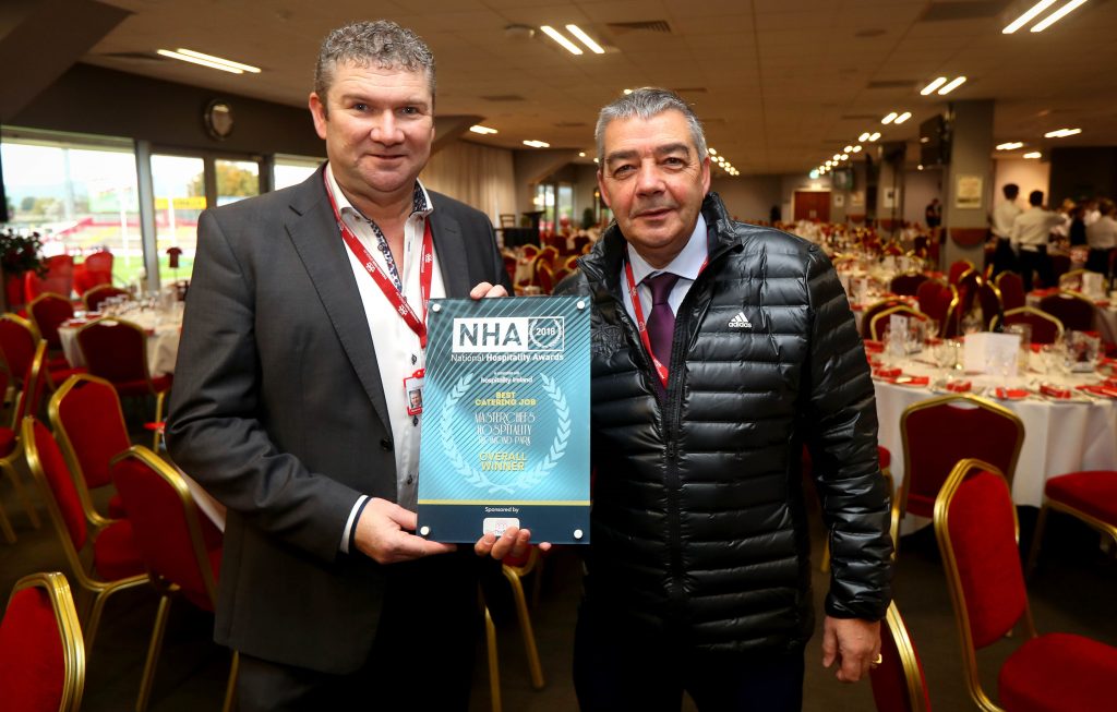 Masterchefs Hospitality Managing Director Pat O’Sullivan and Thomond Park Stadium Director John Cantwell.