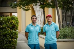 Head Coach Johann van Graan and Tyler Bleyendaal at the Southern Sun Montecasino Hotel, Johannesburg