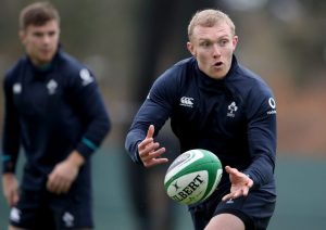 Keith Earls at Ireland training this week.