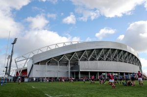 A view of Thomond Park and the back pitch.