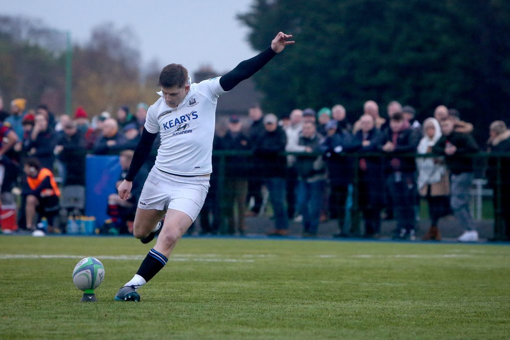 Aidan Moynihan in action for Munster Junior Cup holders Cork Constitution.