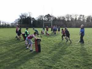 Glenstal Abbey U14 squad training session.