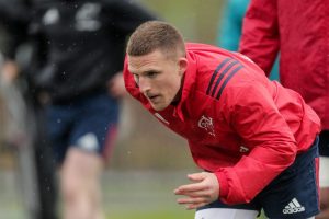 Andrew Conway at Monday's training session.