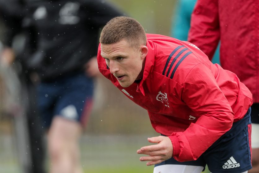 Andrew Conway at Monday's training session. Andrew Conway at Monday's training session.