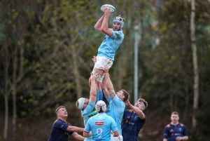 Munster Academy lock Sean O'Connor in action for Garryowen.