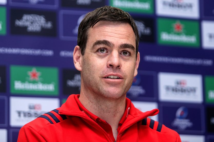 Munster Head Coach Johann van Graan speaking to the media this week. Munster Head Coach Johann van Graan speaking to the media this week.