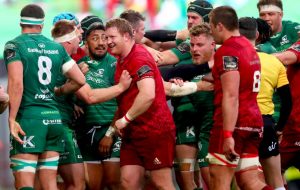A view of the action at Thomond Park.