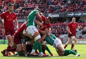CJ Stander on the attack.