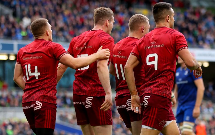 Munster face Leinster on Saturday, May 18. Munster face Leinster on Saturday, May 18.