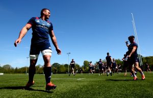 CJ Stander at training on Monday.