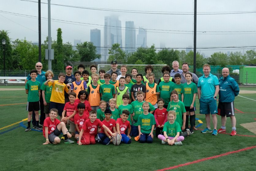A training session with local New York youngsters was held as part of the launch of this year's New York event. A training session with local New York youngsters was held as part of the launch of this year's New York event.