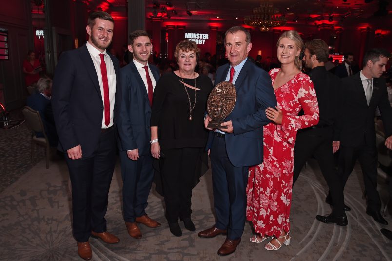 Garrett Fitzgerald with his sons Michael and Jamie, wife Áine and daughter Megan.