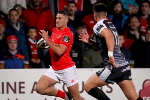 Dan Goggin in action at Irish Independent Park last month.