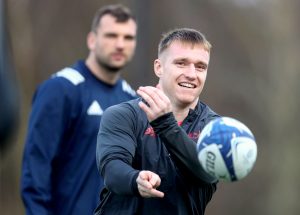 Rory Scannell at training on Tuesday.