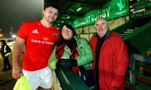 Diarmuid Barron with his family.