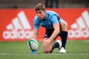 Jack Crowley gets set to take the conversion.