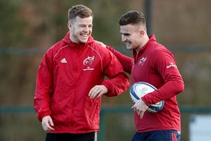 Academy man Alex McHenry and Shane Daly.