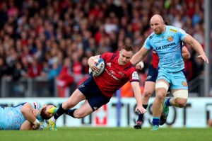 Rory Scannell in action against Exeter Chiefs last season.