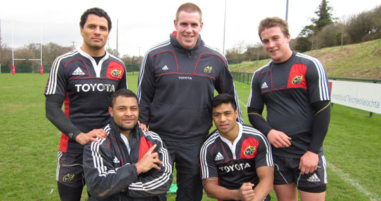 Munster Players Support Christchurch Earthquake Appeal Munster Players Support Christchurch Earthquake Appeal