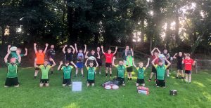 The young players at Mallow RFC.