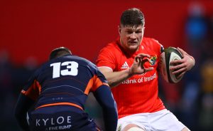 Jack O’Donoghue in action against Edinburgh