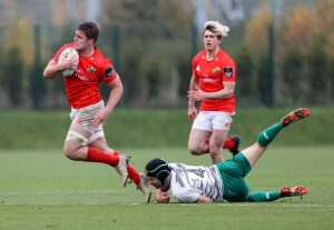 Alex Kendellen on the charge for the Munster 7s.