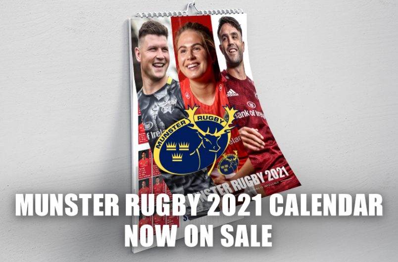 Munster Rugby 2021 Calendar On Sale