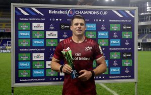 CJ Stander with his Heineken Star Of The Match award.