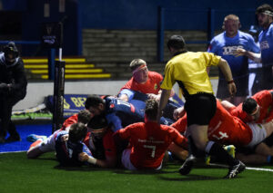 Niall Scannell scores off a rolling maul.