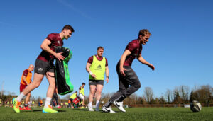 Shane Daly, Rory Scannell and Mike Haley.