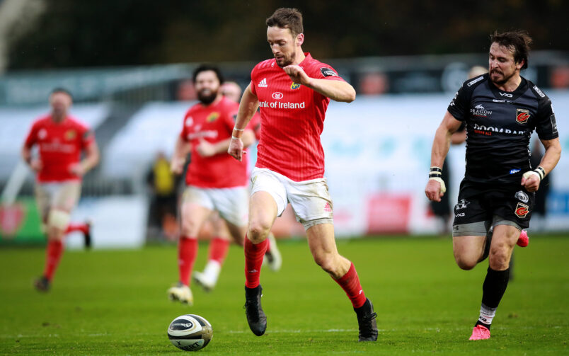 Darren Sweetnam in action for Munster this season.