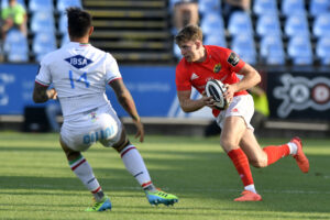 Liam Coombes in action against Zebre last season.