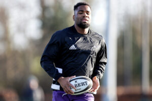 Academy back-row forward Daniel Okeke.