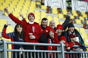 Munster supporters at the game.