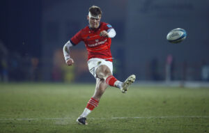 Jake Flannery kicks a conversion.