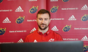 Diarmuid Barron speaking to the media from the HPC this week.