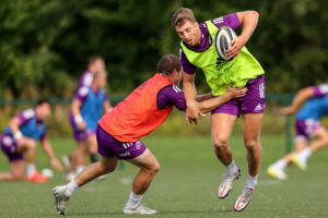 Neil Cronin with Liam Coombes.