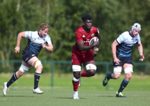 Academy player Edwin Edogbo made his senior Munster debut against Dragons on Sunday.
