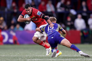 Jack O’Sullivan in action against Zebre Parma.