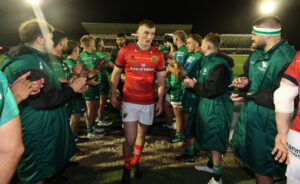 Academy centre/winger Fionn Gibbons made his Munster debut against Connacht.