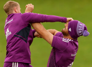 Ethan Coughlan and Jean Kleyn do battle.