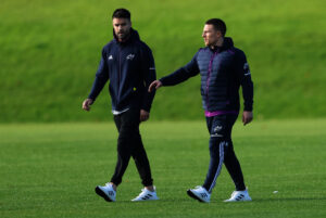 Injured duo Conor Murray and Andrew Conway.