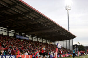 A view of the West Stand.
