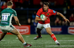 Antoine Frisch in action against London Irish at Musgrave Park.